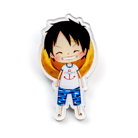 Значок Monkey D. Luffy Cute Anchor Ver. / One Piece