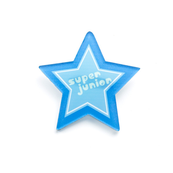 Значок Super Junior Logotype Blue Ver. / Super Junior