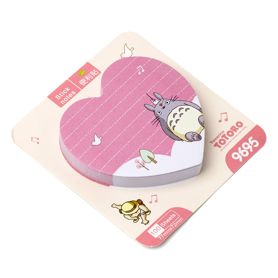 Стикеры для заметок Heart Totoro Pink Ver. / My Neighbor Totoro