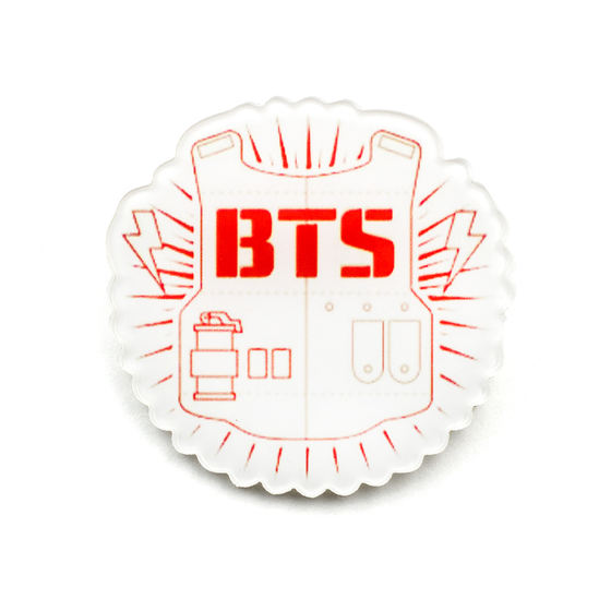 Значок BTS Logotype Red Ver. / BTS