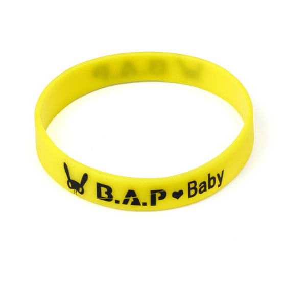 Силиконовый браслет B.A.P BABY Yellow Ver. / B.A.P