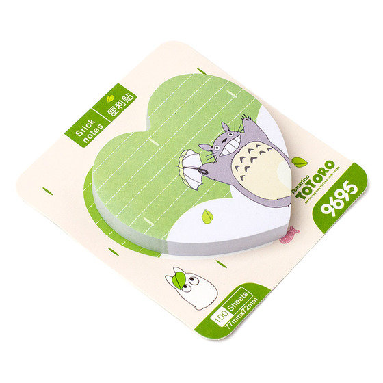 Стикеры для заметок Heart Totoro Green Ver. / My Neighbor Totoro