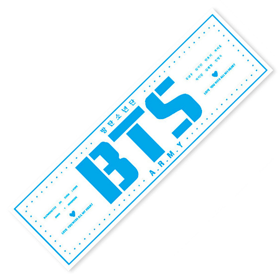 Концертный баннер BTS Logotype Blue Ver. / BTS