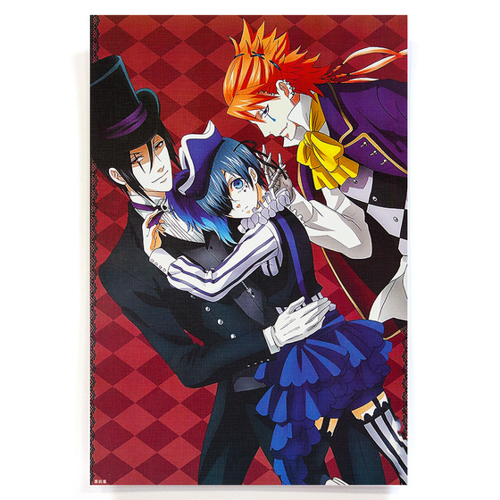 Плакат А3 Sebastian Michaelis, Ciel Phantomhive & Joker / Kuroshitsuji