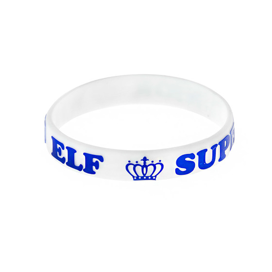 Силиконовый браслет Super Junior Logotype White Ver. / Super Junior