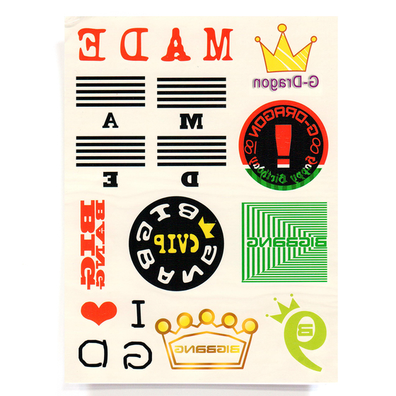 Набор переводных наклеек BIG BANG Logotype Ver. / BIG BANG