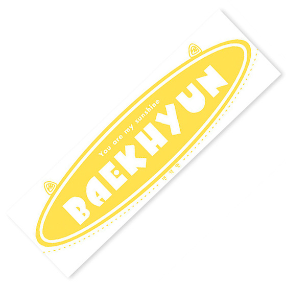 Концертный баннер EXO BAEKHYUN Name Yellow Ver. / EXO