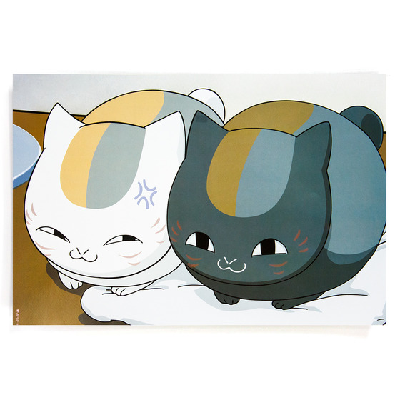Плакат А3 Nyanko-sensei & Rio Ver. / Natsume Yuujinchou