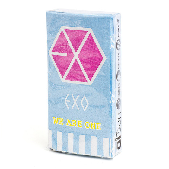 Набор бумажных платков EXO Logotype Blue Ver. / EXO