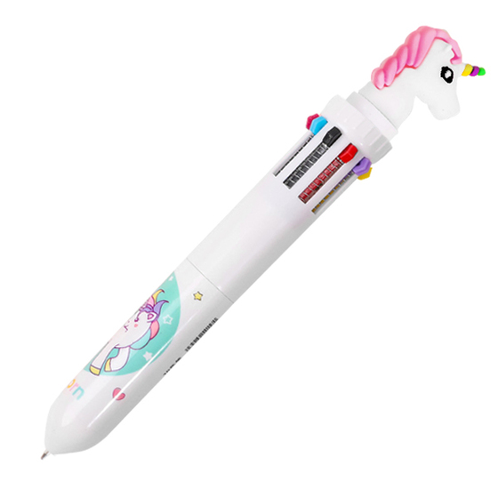 Многоцветная шариковая ручка Unicorn White Ver.