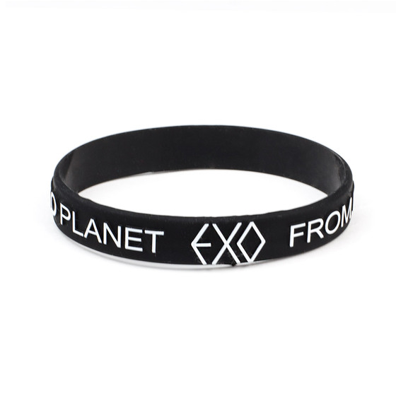 Силиконовый браслет From EXO Planet Black Ver. / EXO