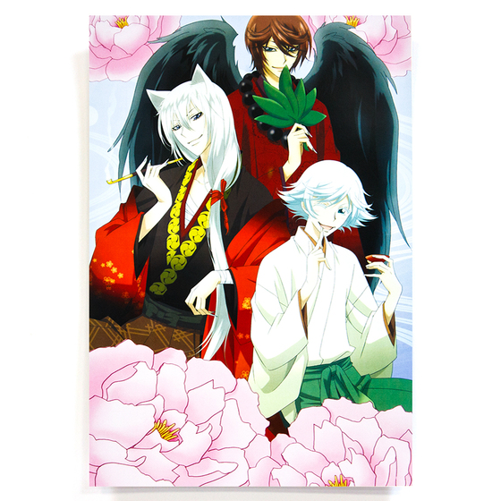 Плакат А3 Tomoe, Mizuki & Shinjuro Kurama A Ver. / Kamisama Hajimemashita
