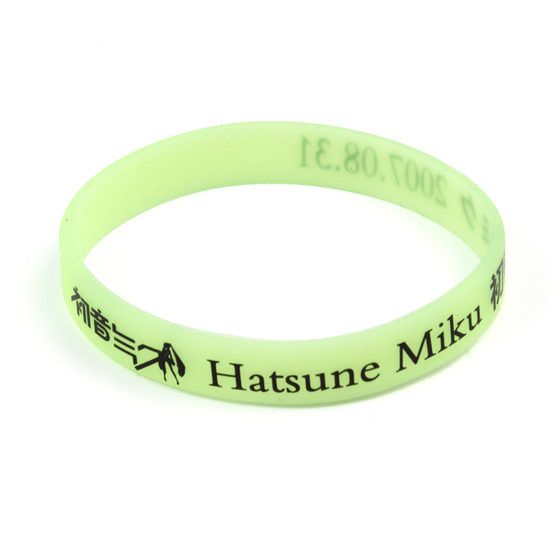 Силиконовый браслет Hatsune Miku Green Ver. / Vocaloid