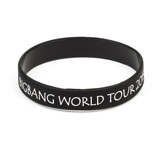 Силиконовый браслет BIG BANG MADE World Tour Logotype Black Ver. / BIG BANG