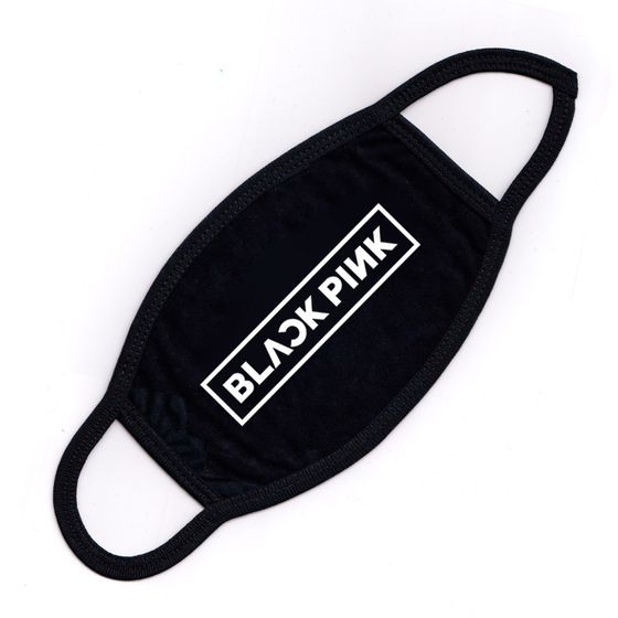 Маска на лицо BLACKPINK Logotype Black A Ver. / BLACKPINK
