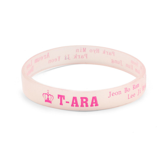 Силиконовый браслет T-ARA Name Pink Ver. / T-ARA