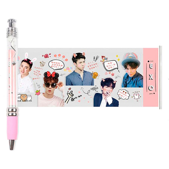 Гелевая ручка EXO Pictures Pink Ver. / EXO